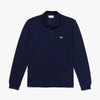 Men's Long-sleeve L.12.12 Polo Shirt Navy Blue
